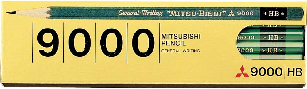 Mitsubishi Pencil 9000 HB 1 Dozen K9000HB