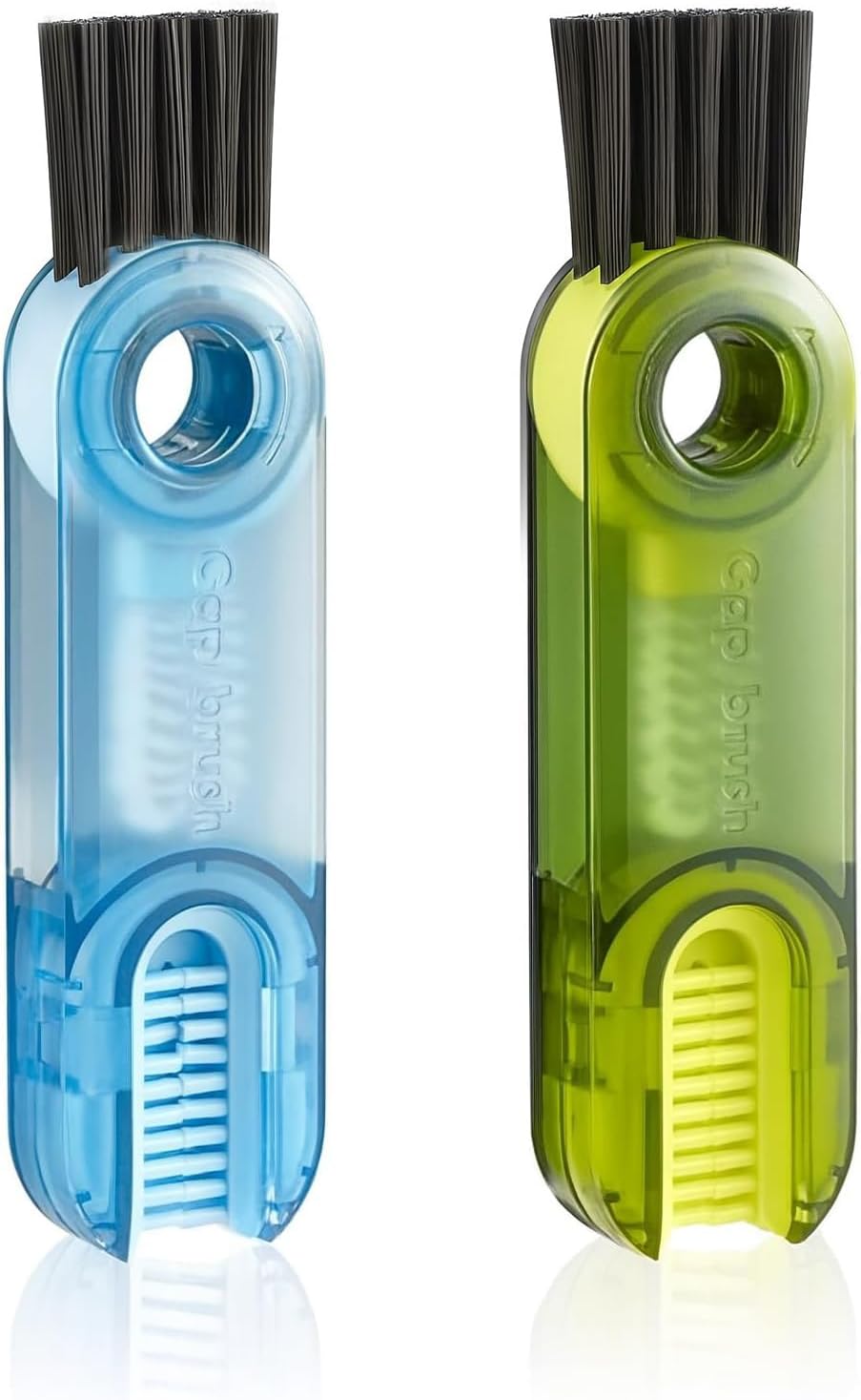 3-in-1 Cup Lid Cleaning Brush Set – 2 Pcs Multifunctional Bottle Detail Brushes for Deep Cleaning Cups, Lids, Straws & Crevices, Portable Reusable Cleaning Tools for Kitchen and Travel Use
