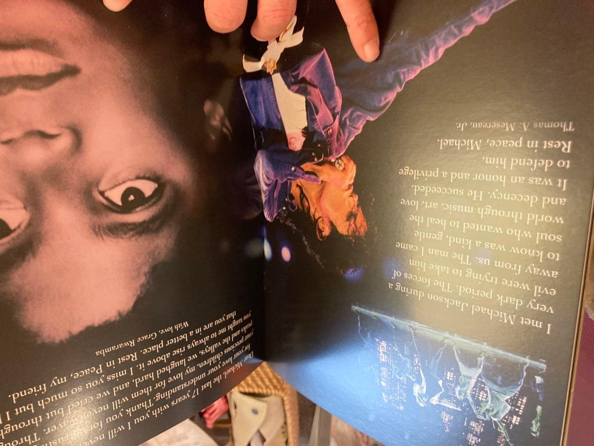 マイケルジャクソン　お葬式追悼パンフmichael jackson マイケルジャクソンお葬式追悼パンフmichael jackson