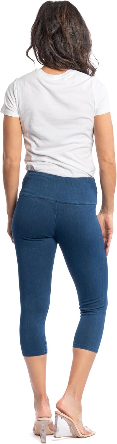 INTRO. Tummy Control High Waist Pull-On Capri Length Legging - Image 4