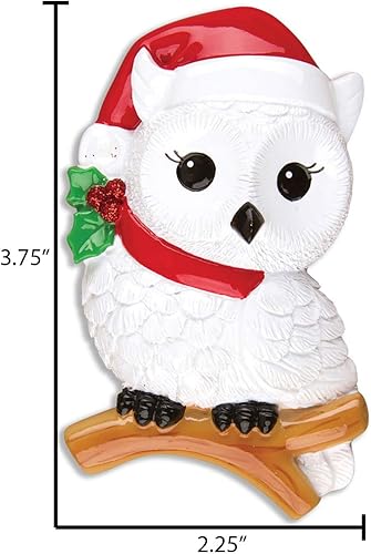 Miniatura 3 de Adornos personalizados de animales 2024 Adornos de búho para árboles de Navidad, regalos de búho, regalos para amantes de los animales, decoración