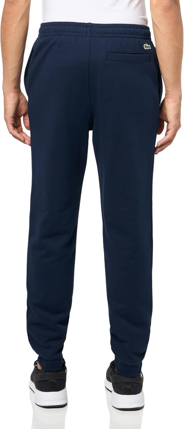 Lacoste Men's Soft Branding Tapered Leg Sweatpants, Navy Blue, 3X-Large - Image 4