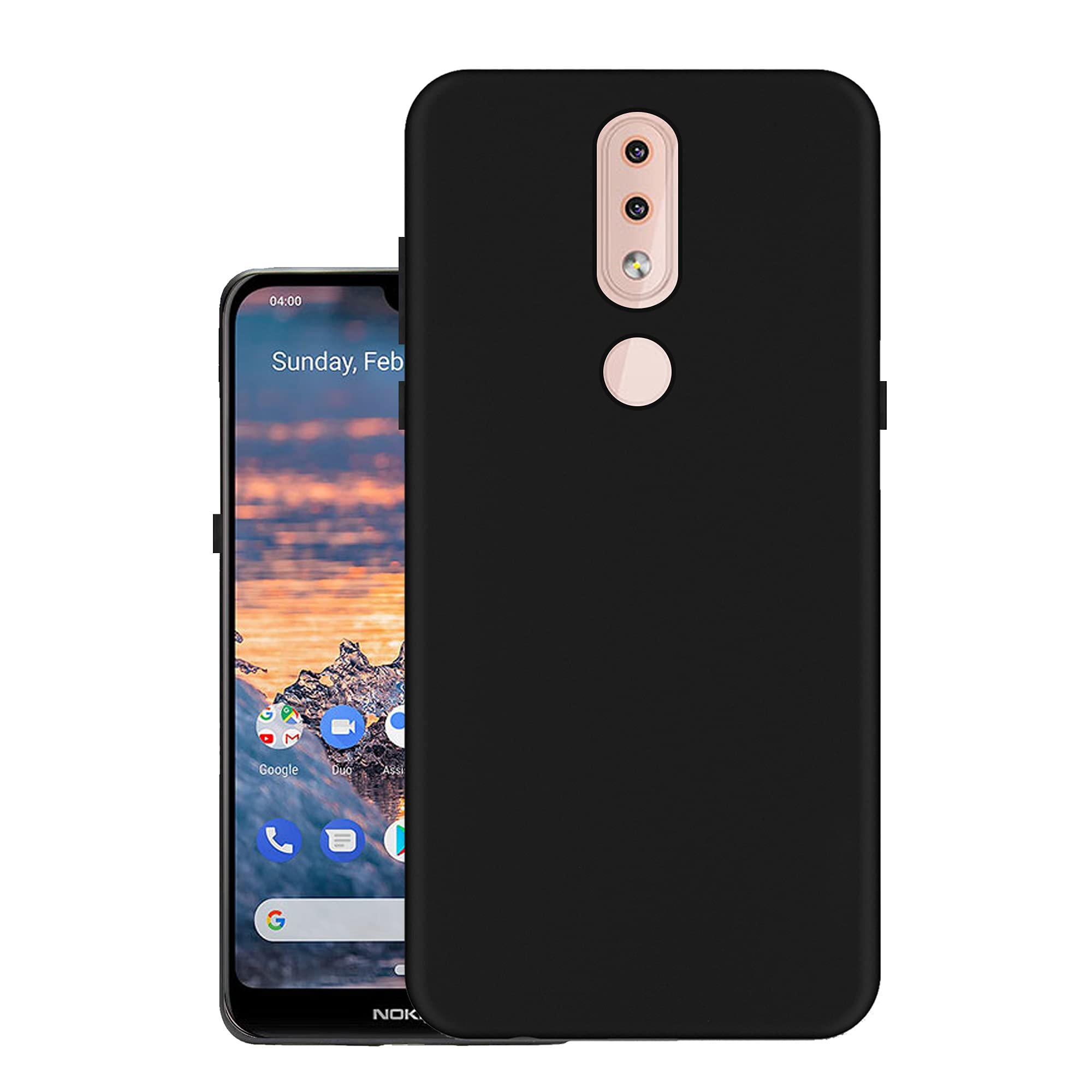 HELLO ZONE Exclusive Matte Finish Soft Back Case Cover for Nokia 4.2 - Black (B07V36H1SB) Amazon Price History, Amazon Price Tracker