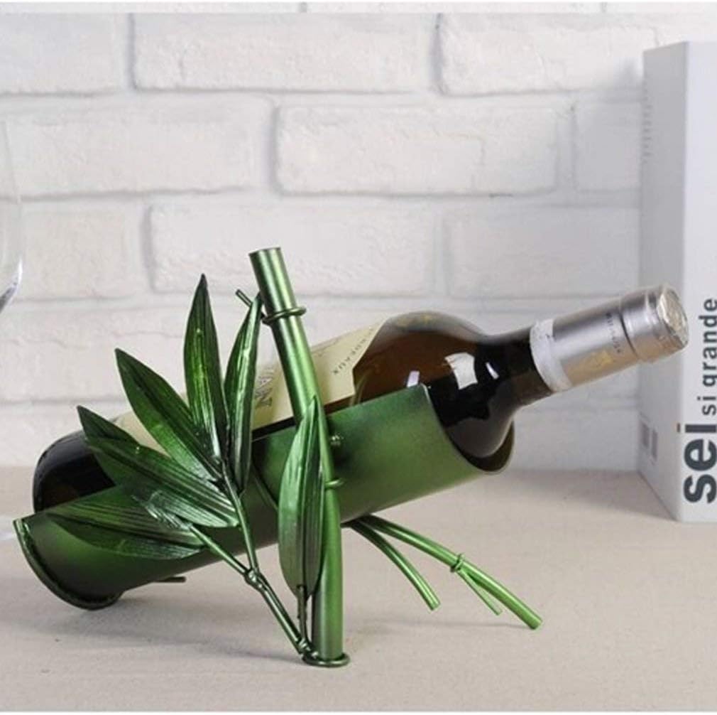Wine Rack Creative Metal Countertop Free Standing Wine Bottle Holder for Home Decor Great Gift Creative Ornaments (Size:23 * 14.5 * 17cm)