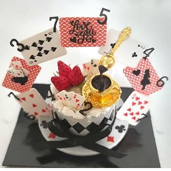 Amazon.co.jp: No.A242 トランプアーチ シックな帽子型ケーキ