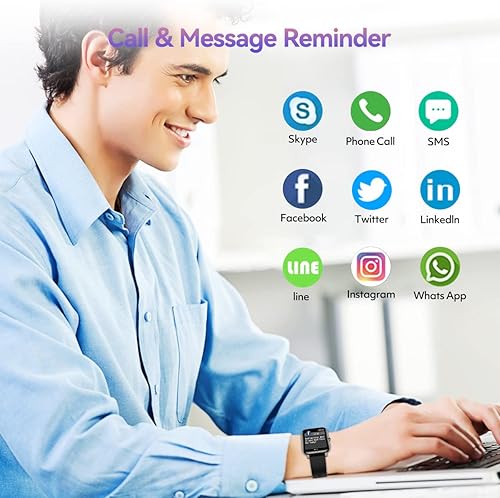 Miniatura 6 de Rogbid Reloj inteligente para mujer, IP68, impermeable, rastreador de actividad física con monitor de ritmo cardíaco, presión arterial, oxígeno en