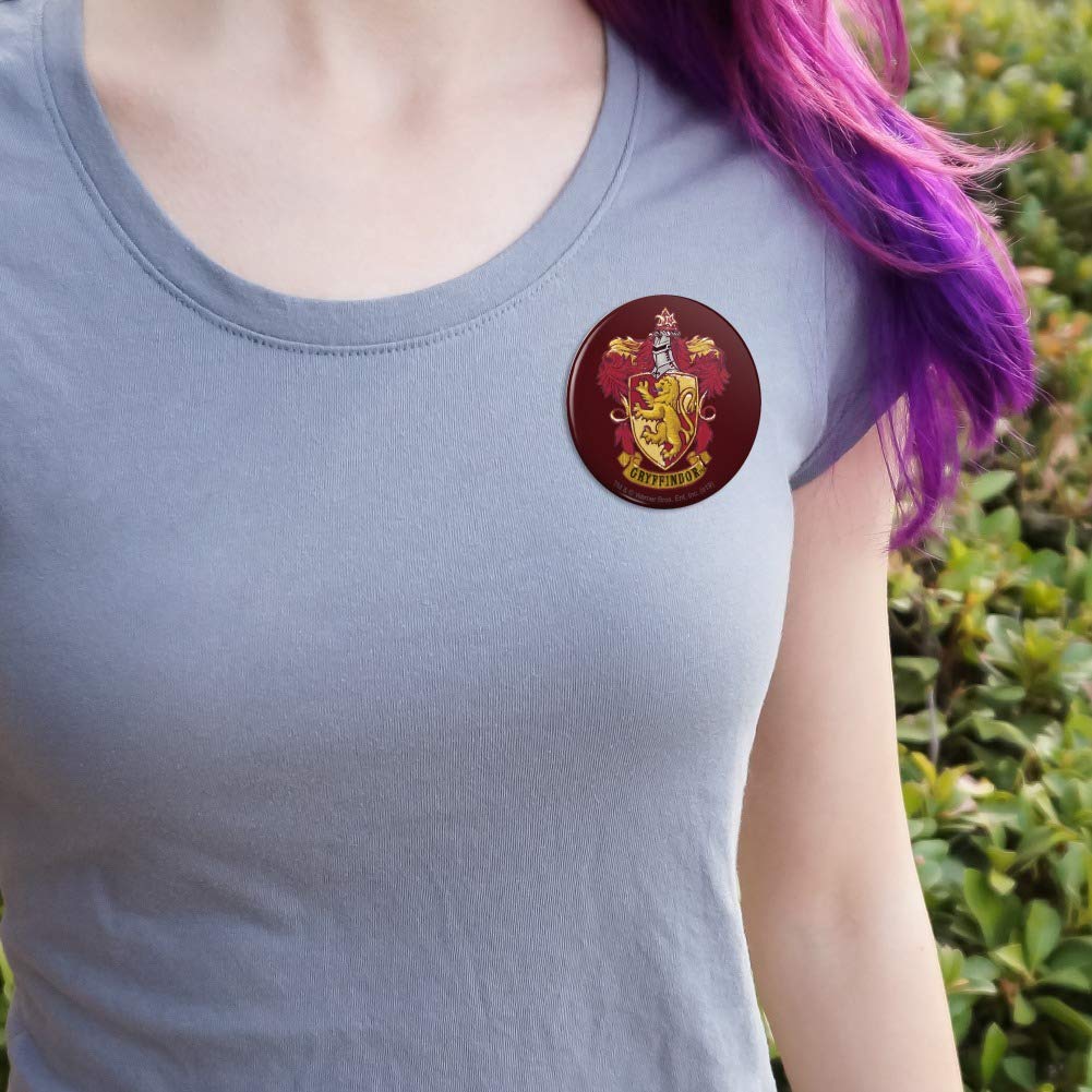 Harry Potter Gryffindor Painted Crest Pinback Button Pin