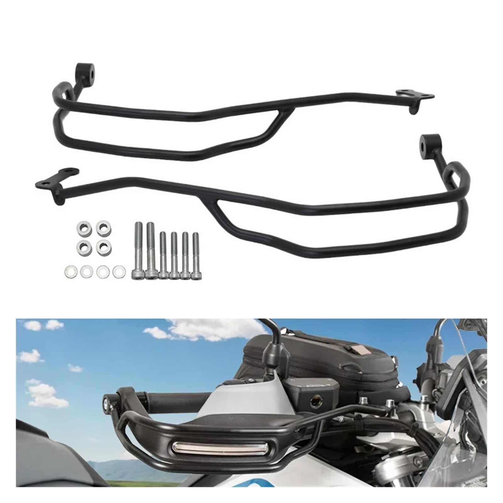 Protectores de mano for motocicleta, Protector de palanca de embrague y freno, protector de mano, 2024 | Compatible con BMW R1300GS R 1300 GS 1300GS ADV Adventure 2023(WHITE)