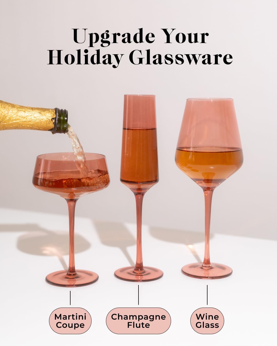 Saludi Original Dark Rose Wine Glasses, 16.5oz (Set of 6) Stemmed Single Color Red Barbie Glass - Great for All Wine Types and Occasions or Gifts - Luxury, Durable, Hand-Blown - Image 9