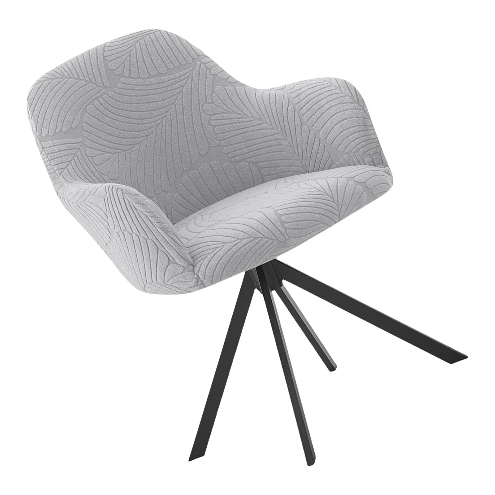 Elnwnnkc Light Grey Jacquards Chair Protectors Soft Washable Slipcovers For Armchair Chairs In Kitchen Dining Room Use Washable Armchair Chair Protectors