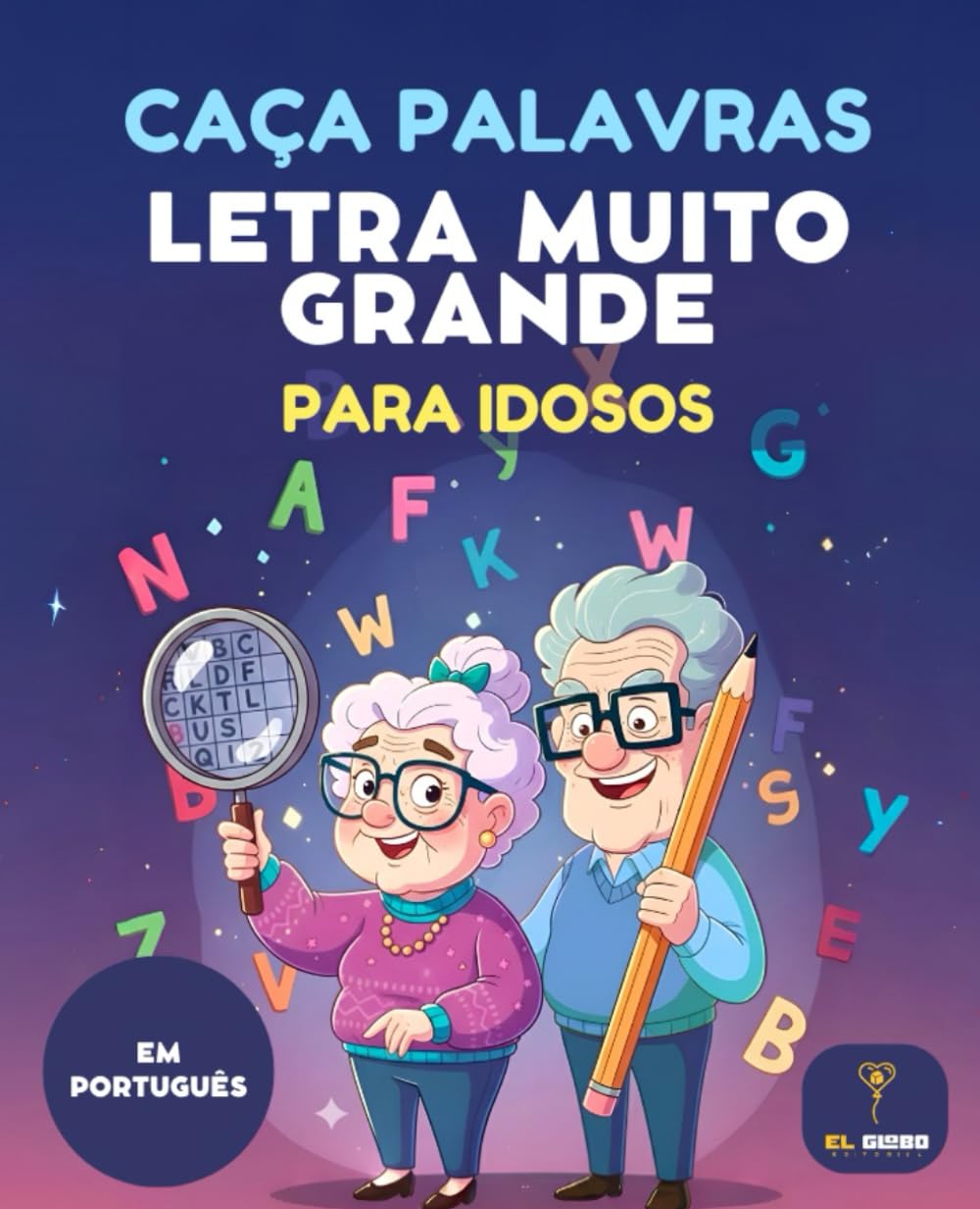 50 Caça Palavras para Idosos - Letras Muito Grandes - Sopa de letras en Portugués: Jogo de Caça Palavras Fácil para Idosos | Jogos Fáceis para avô e ... e Atenção | Impressão Grande |Letra Grande