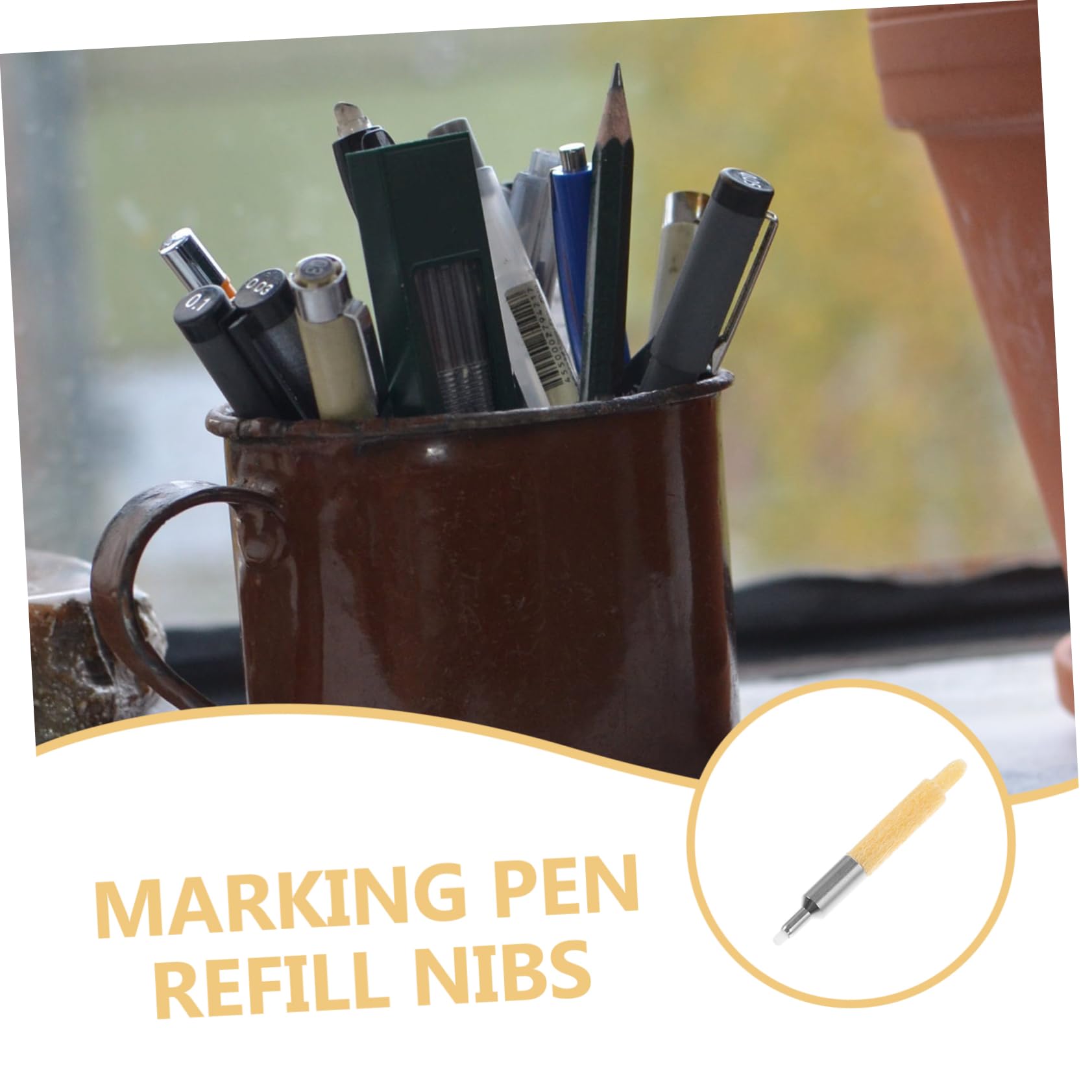 100piezas Puntas Reemplazables Para Marcadores De Pintura Accesorios De Pintura Puntas Para Bolígrafos De Suministros Para Artistas y Calígrafos