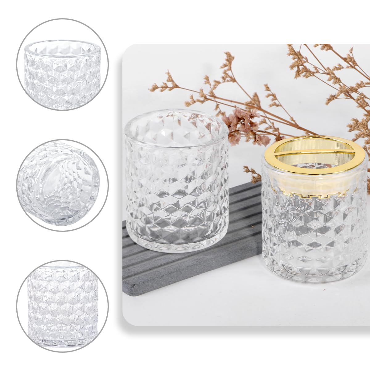 2 soportes para cepillos de dientes para baños, soporte de cepillo de dientes de vidrio y vaso de baño, soporte para cepillo de dientes y pasta de dientes con divisor, soporte para cepillo de