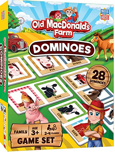 MasterPieces jeux pour enfants : finies les regles complexes grace a ce domino de la ferme