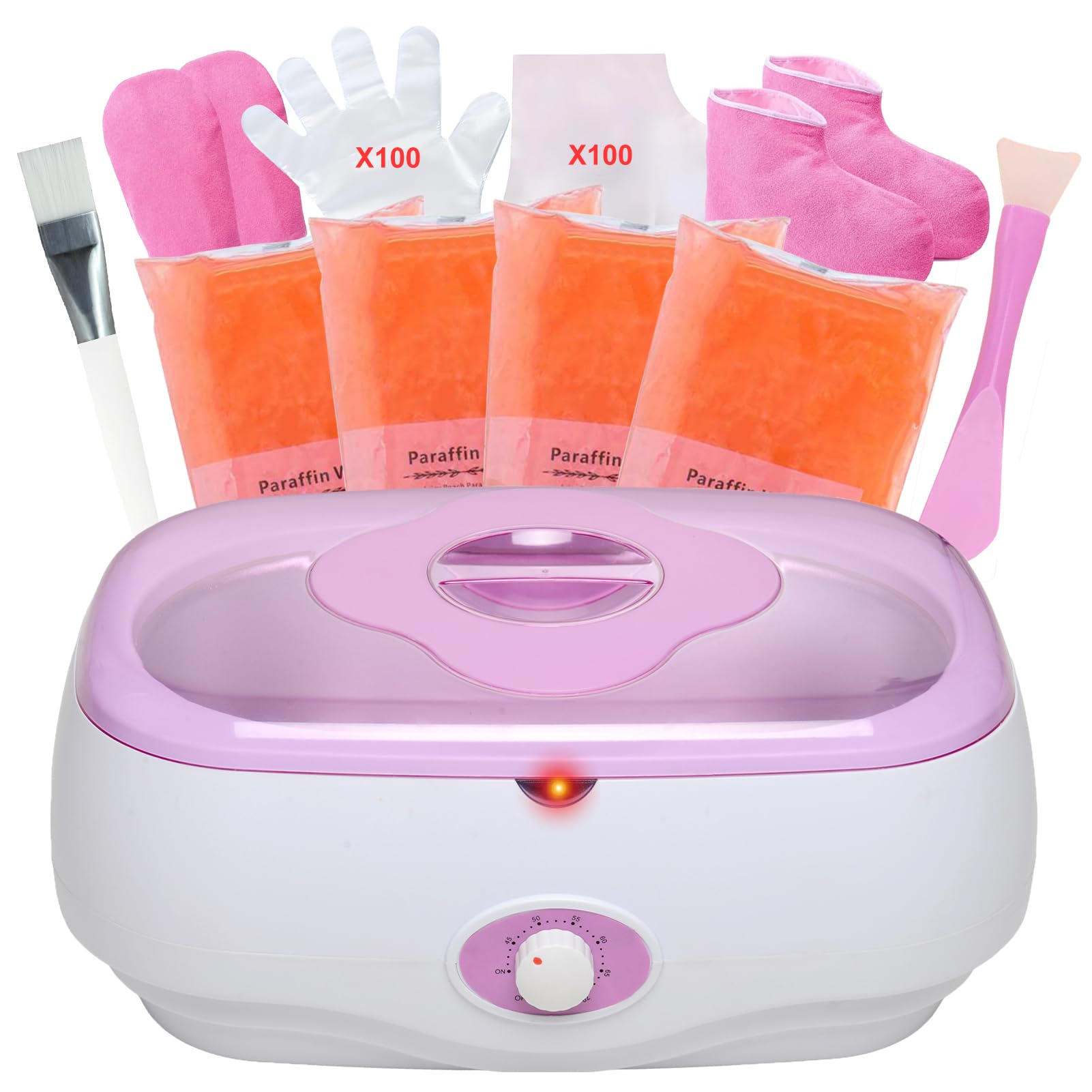 Bain de Paraffine Electrique 5L - Bain de Cire pour Mains et Pieds avec Soulagement Douleurs Musculaires/Arthrite, Hydratation Intense Peau Sèche - Soin Spa Chez Vous & Salon de Beauté Professionnel