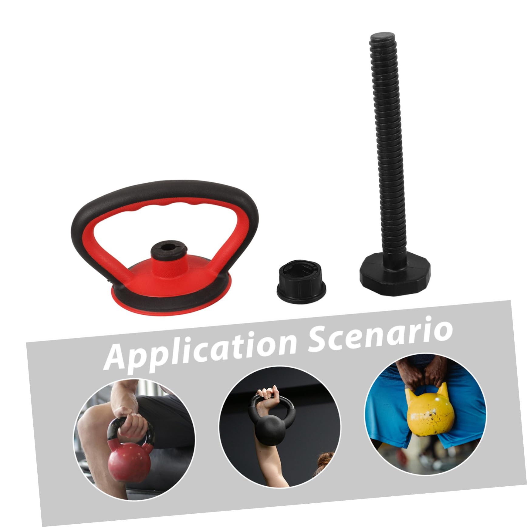 GOOHOCHY Kettlebells Accessories Home Gym Kettlebells Converter Weight Plate Grip for Dumbbell Workout Adjust Handle