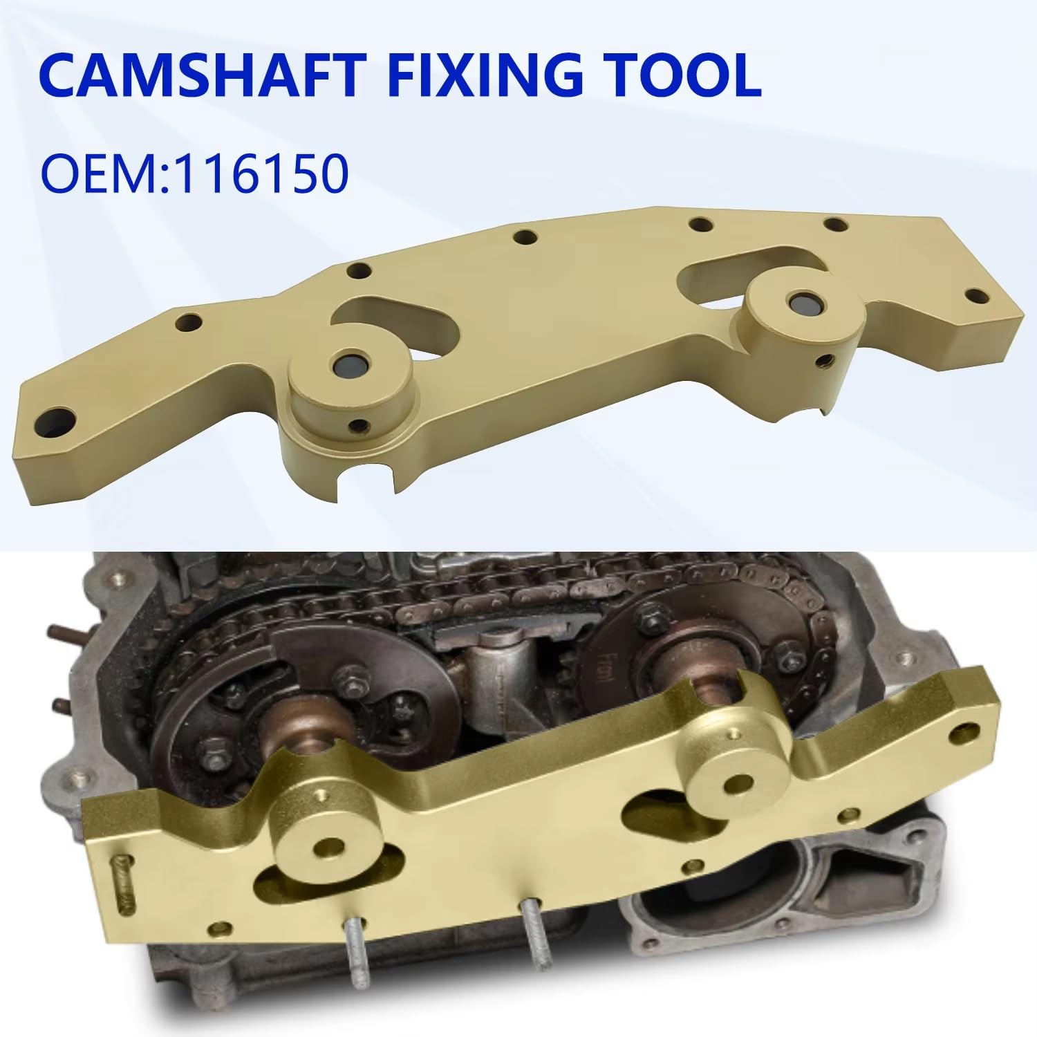 Kit Strumenti Messa Fase Motore Kit di Allineamento E Fasatura del Bloccaggio Dell'albero A Camme Dual Vanos Compatibile con BMW M52 M52TU M54 M56 6 Cilindri