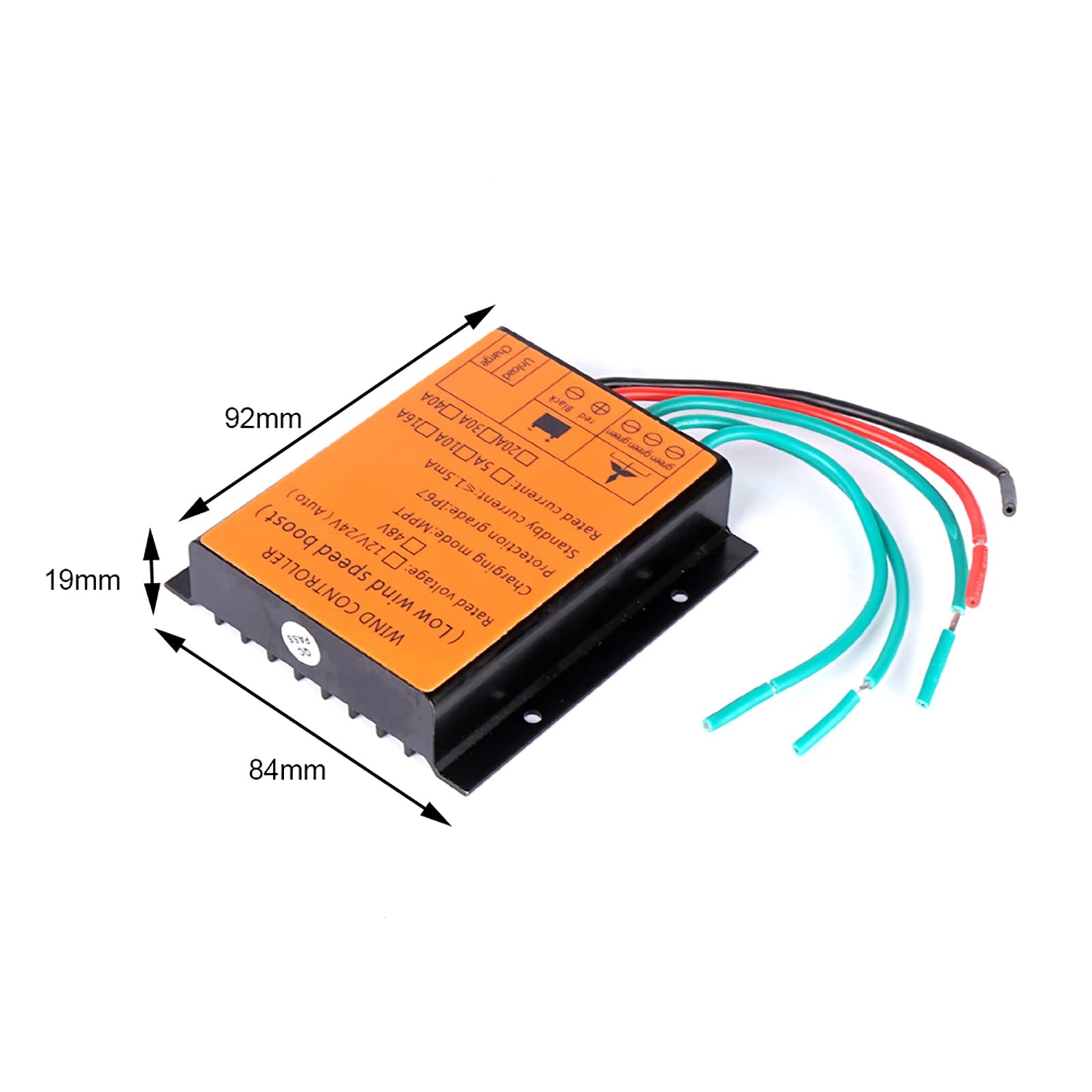 6000W regulator ładowania MPPT, 12V/24V Auto 48V 10A-40A, wodoodporny regulator generatora turbiny wiatrowej, odpowiedni do wytwarzania energii wiatrowej i słonecznej