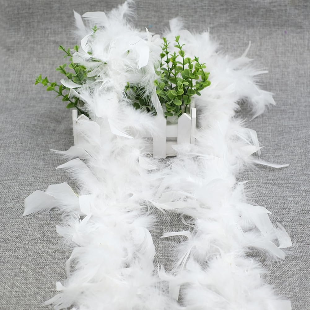 FSSTUD Colourful Feather Boa Coloured Cosplay Boa Artificial Fluffy Boa Fancy Dress Boa Dancing Party Boa Wedding Boa Scarf Soft Halloween Boa Unisex Costume Boa for Christmas Rainbow - Image 3