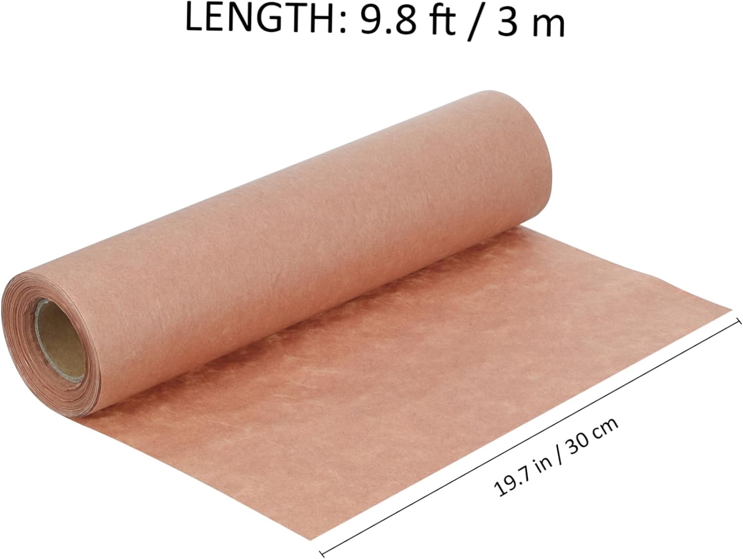 Mikinona 1roll Butcher Paper Greaseproof Kraft Paper Sheet for Air Fryers Baking and Grilling Tear-resistant Easy to Cut Moisture-resistant for Safe Food Wrapping