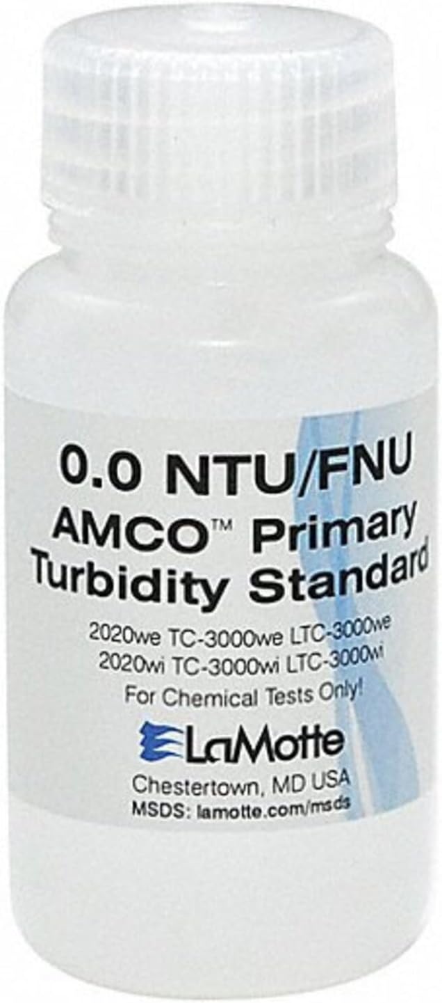 LaMotte 1480 Turbidity Standard (ISO and EPA) for 2020/TC-3000 Turbidity Meter, 0 NTU, 60 mL Volume