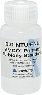 LaMotte 1480 Turbidity Standard (ISO and EPA) for 2020/TC-3000 Turbidity Meter, 0 NTU, 60 mL Volume