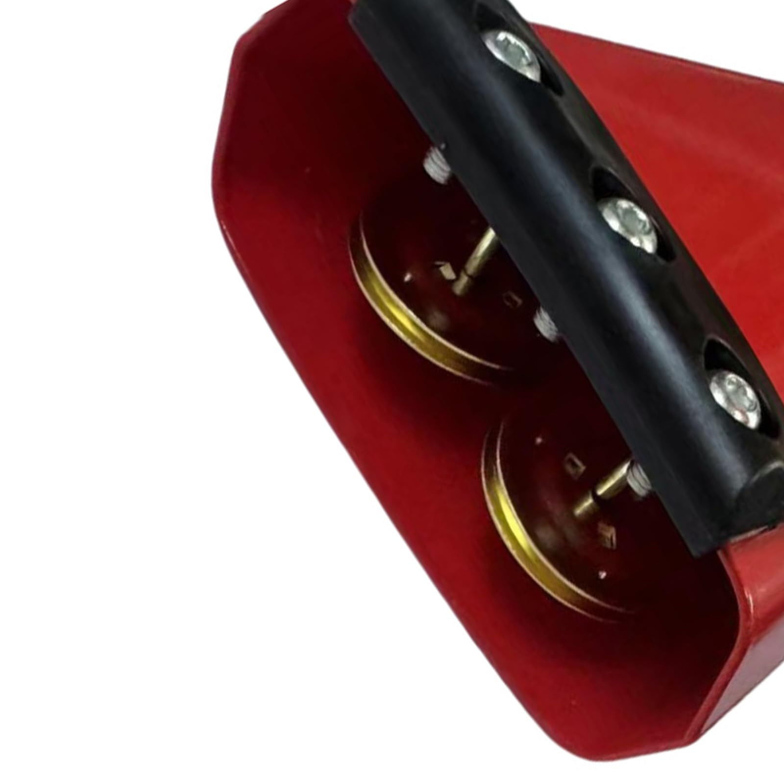 Campanaccio professionale da 10,2 cm con strisce mute, suono multiplo, percussioni, campanaccio per esercitazioni musicali e uso teatrale per eventi sportivi rock festivi