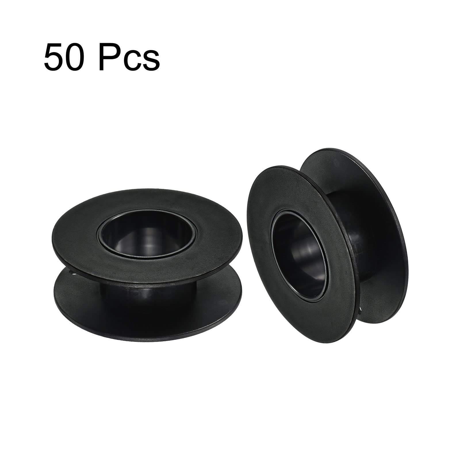 PATIKIL 50 Fermagli Per Bobine In Plastica Rosa, Diametro 18mm, Organizer Per Fili Da Cucito E Ricamo - 4