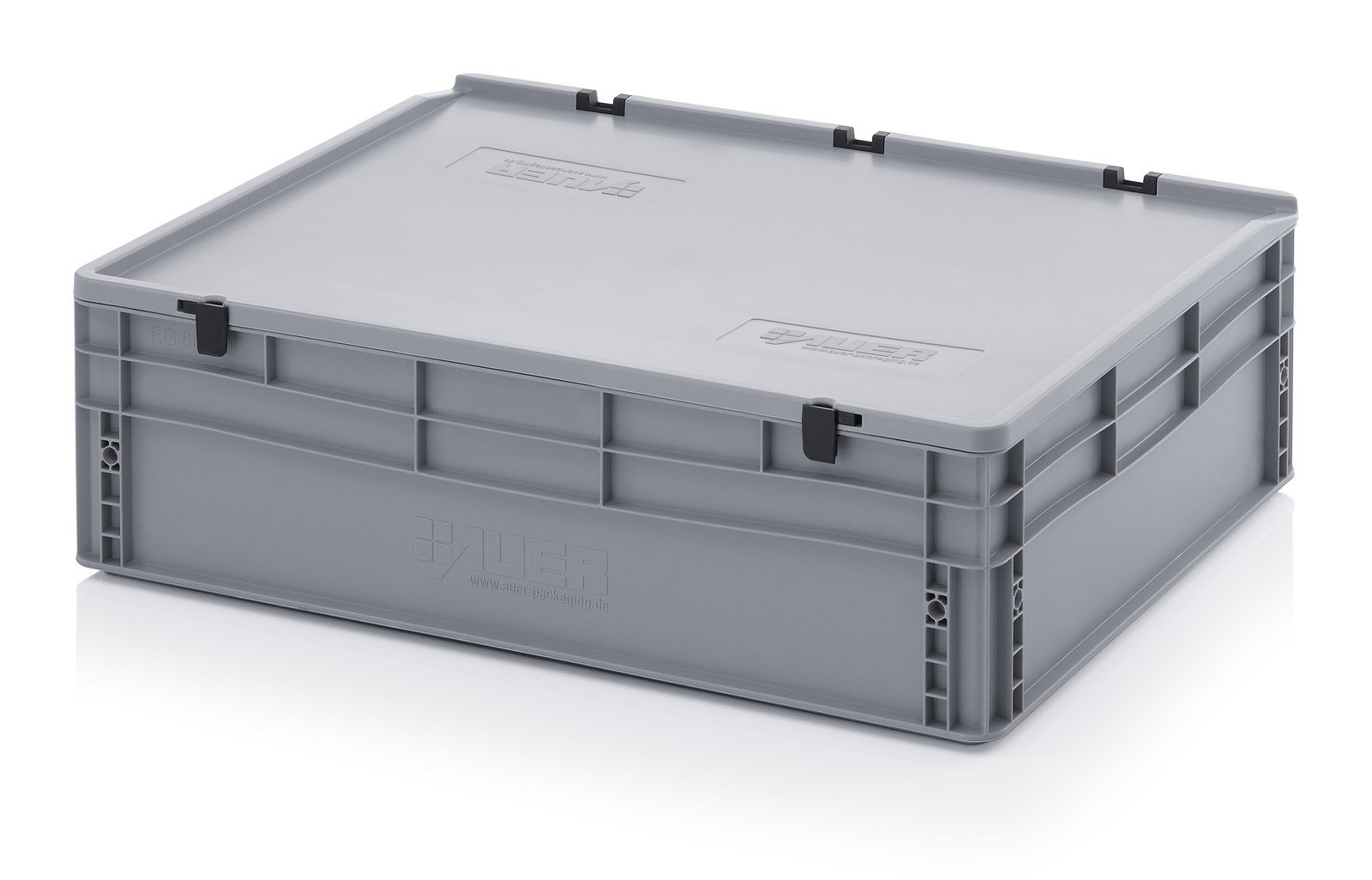 Eurobehälter 80 x 60 x 23,5 mit Scharnierdeckel inkl. gratis Zollstock