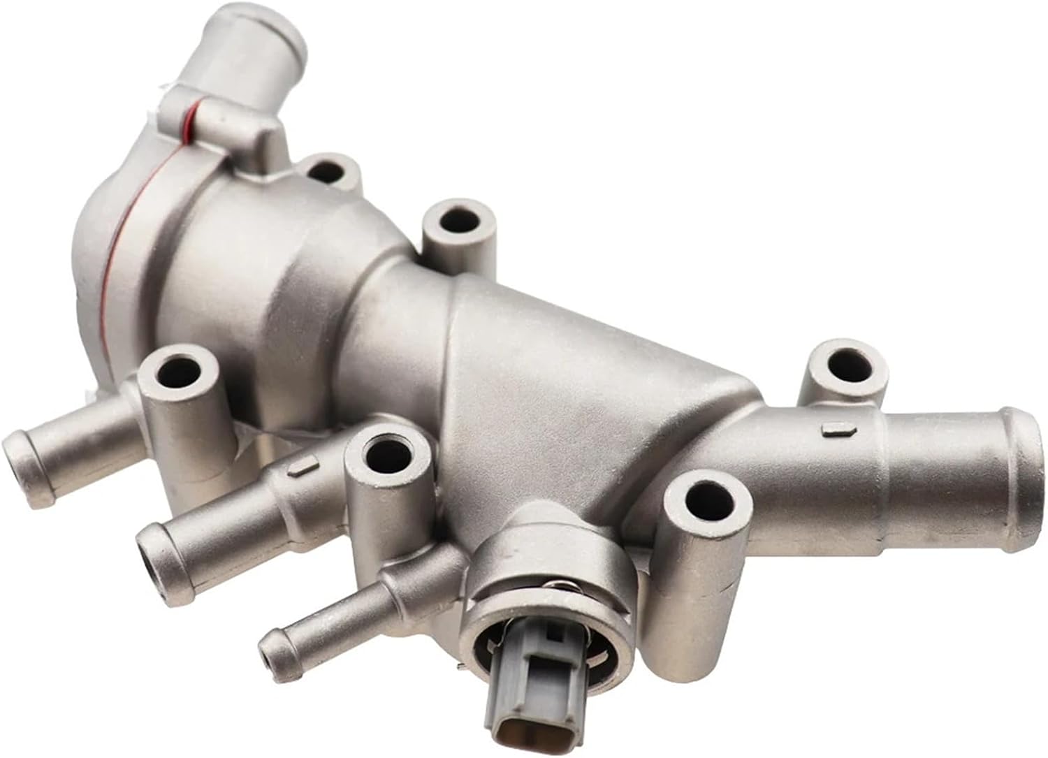 Aluminum Thermostat Housing Cover Assembly Kit Coolant Water Flange Pump Outlet 1130416 1218087 1Pcs