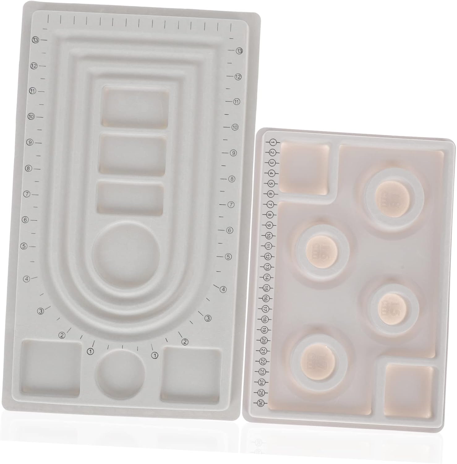 Bracelet Bead Board for Jewelry Making with Groove Design, 2pcs Set
