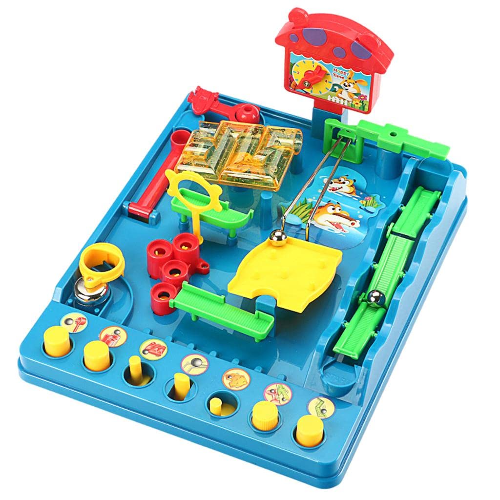 Maze Puzzle Spiel Brettspiel Gesellschaftsspiel Holzpuzzle Murmelbrett zur Entwicklung Logischer Fähigkeiten Und Feinmotorik für