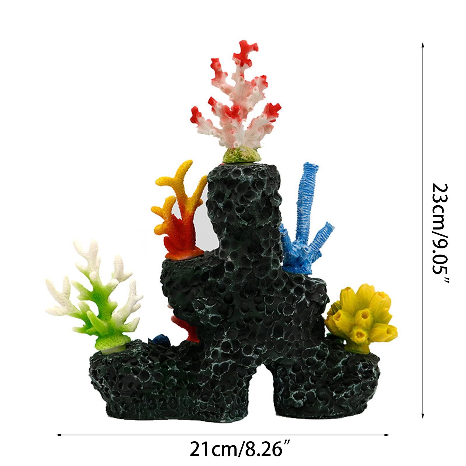Generisch Polyresin Korallenornamente, Aquarium Dekoration, 21, 1 x 7, 6 x 23, 1 cm, künstliche Korallen Ornamentfische für Aquarium Riff Dekorationen, Aquarium Dekoration
