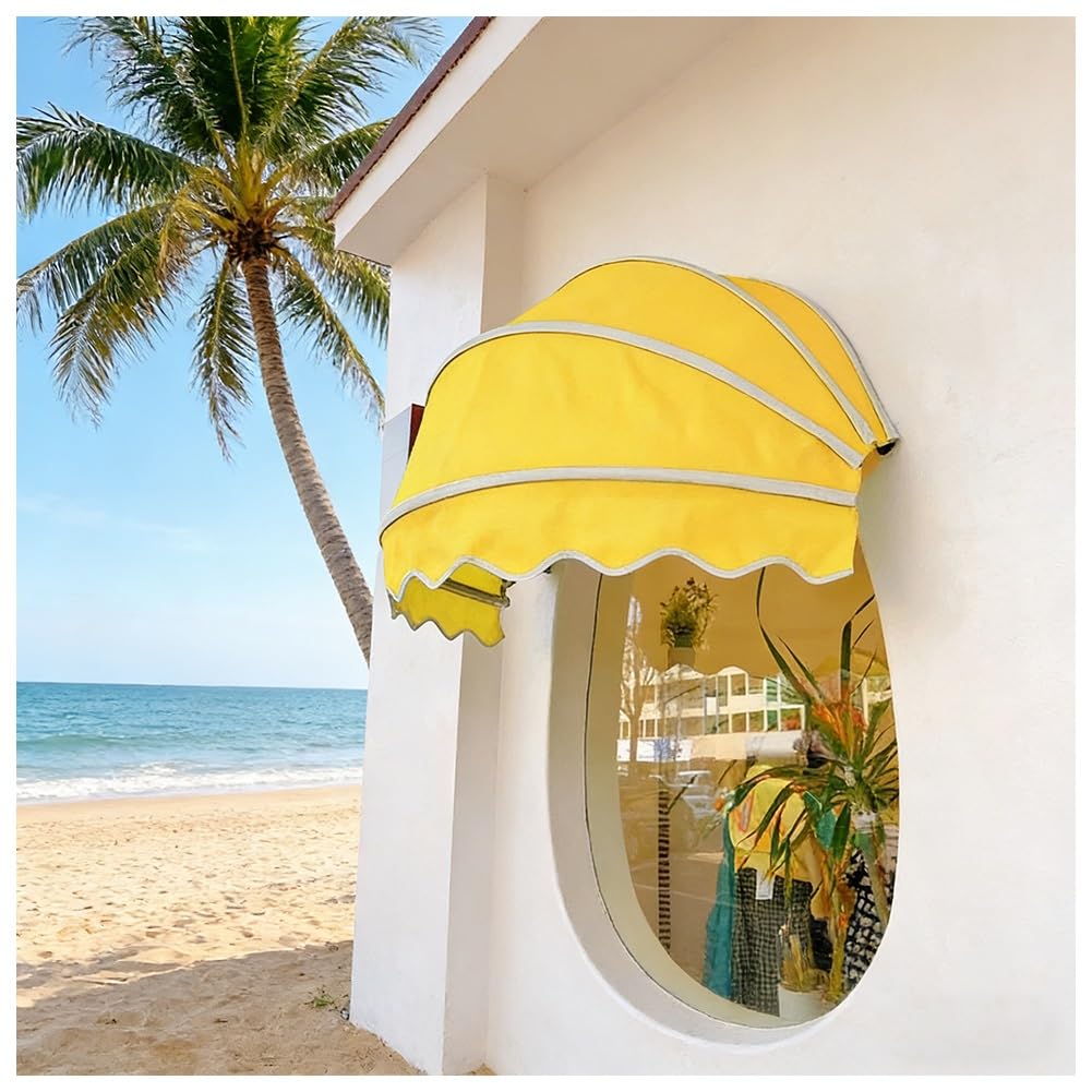 Retractable Awning, with Galvanized Frame