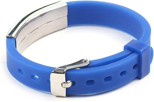 Miniatura 3 de BAIYI - Pulsera de goma para identificación de alerta médica para mujeres y hombres, grabado personalizado