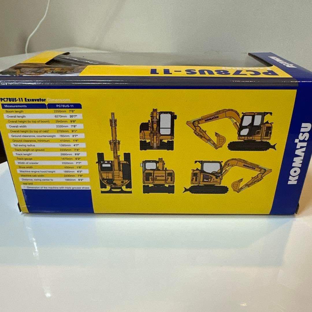 コマツ建機 PC78US-11 エクスカベーター 1:50 ミニチュア新品未開封 コマツ建機 PC78US-11 エクスカベーター 1:50 ミニチュア新品未開封