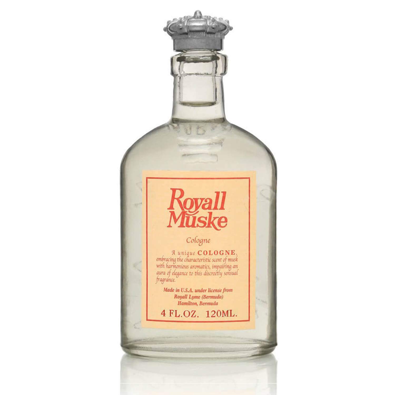 Royall Muske Cologne, Classic Aftershave Scent for Men with Bay Rum, Royal Lyme Fine Perfume, Fragrance Gift, Masculine Grooming Spray, Timeless Men’s Scented Essentials - 4oz