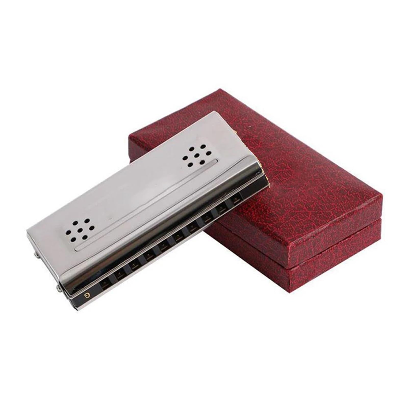 Zestaw Harmonijkowy 10/16/24Hole Dwustronna Harmonijka Tremolo Diatoniczna Harmonijka Blues Harp C&G Dwustronne Klawisze Dla Dorosłych Graczy(10 Hole)