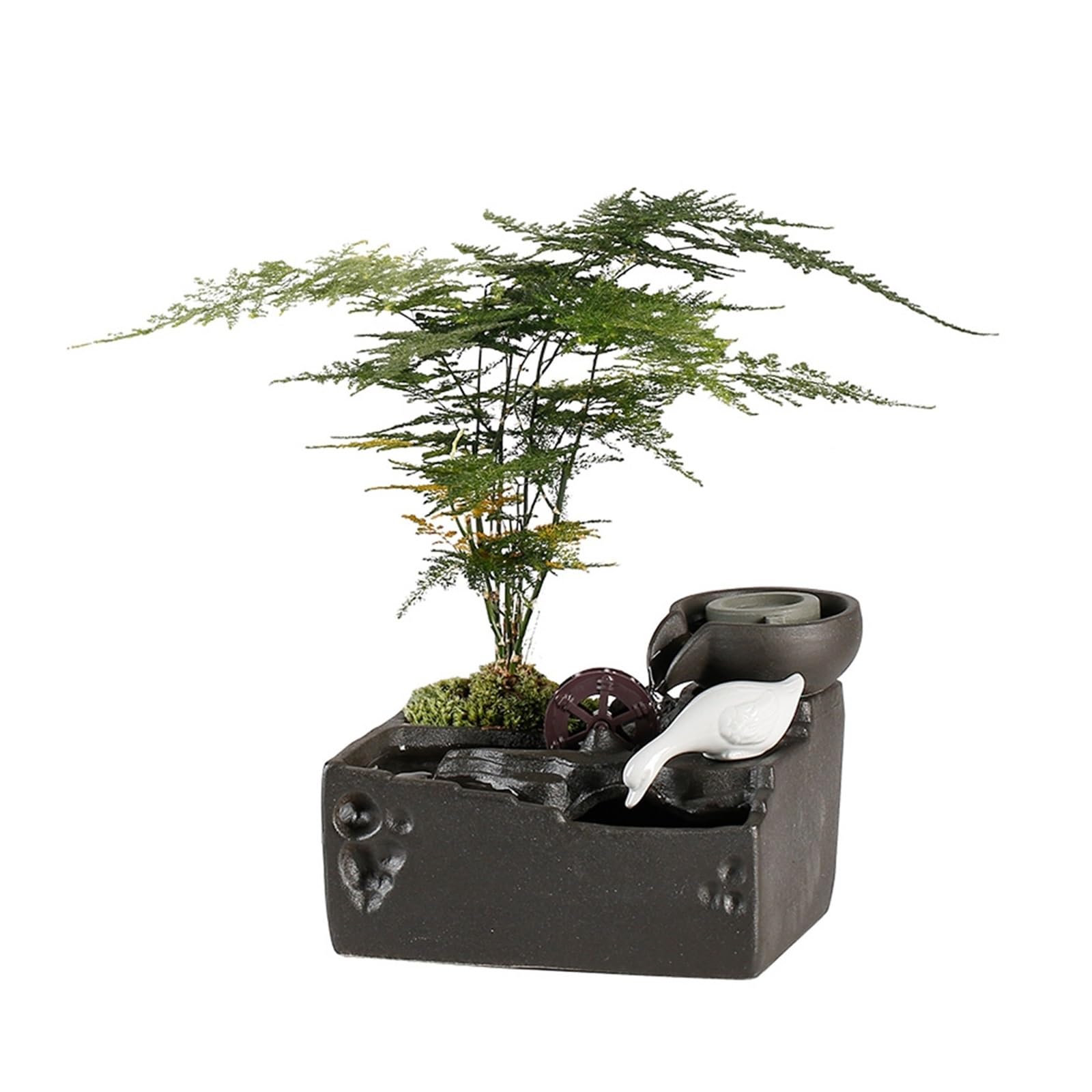 Water Feature Tabletop Water Fountain Indoor Waterfall Feature for Home Office Decor Relaxation Indoor Fountains