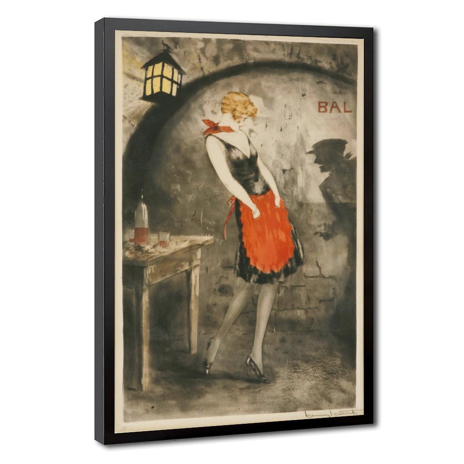 Impression giclée Louis Icart Apache danseur cadre mural 30x45 cm - 8