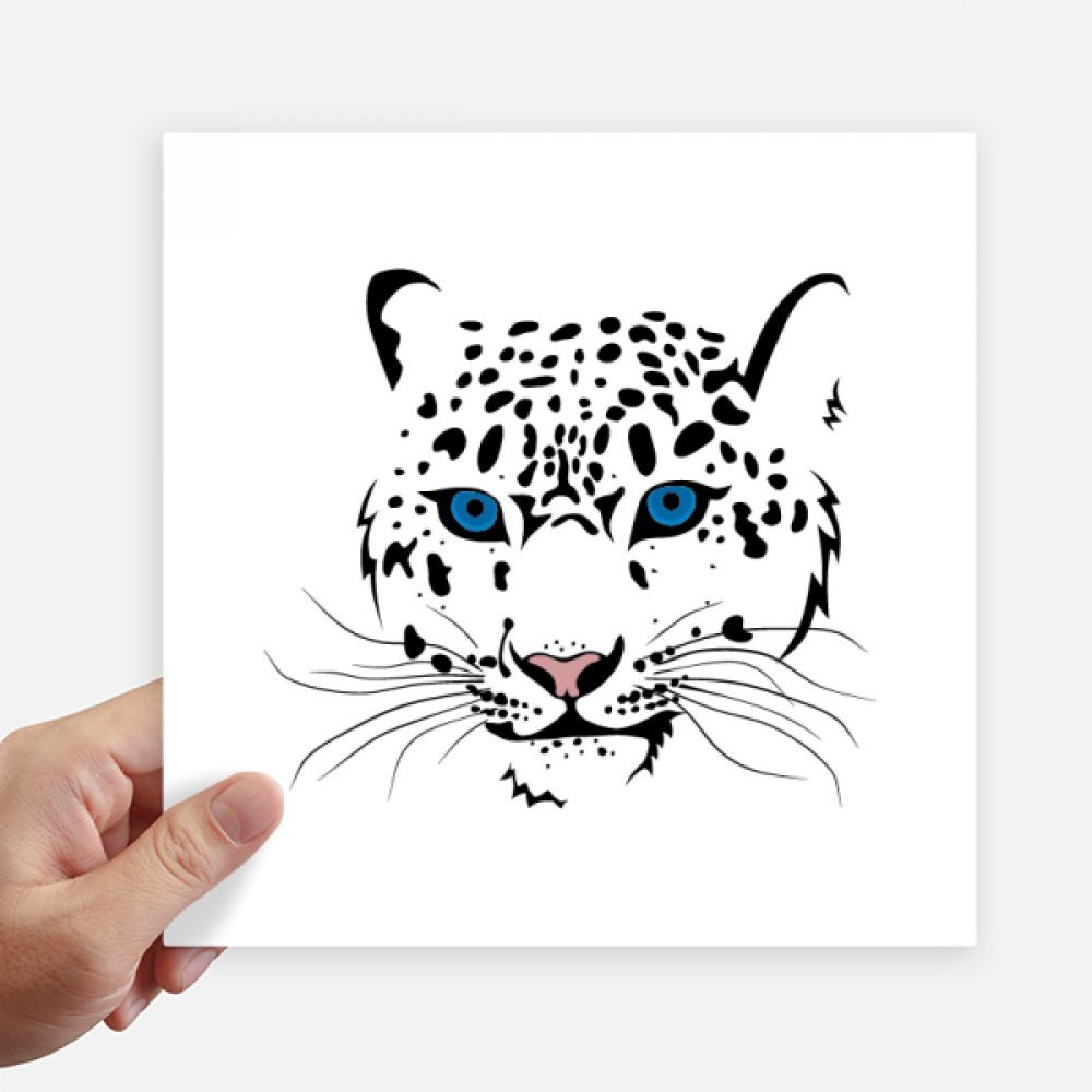 Stickers tigre blanc de 20cm déco moderne pour customiser ordinateur portable et moto