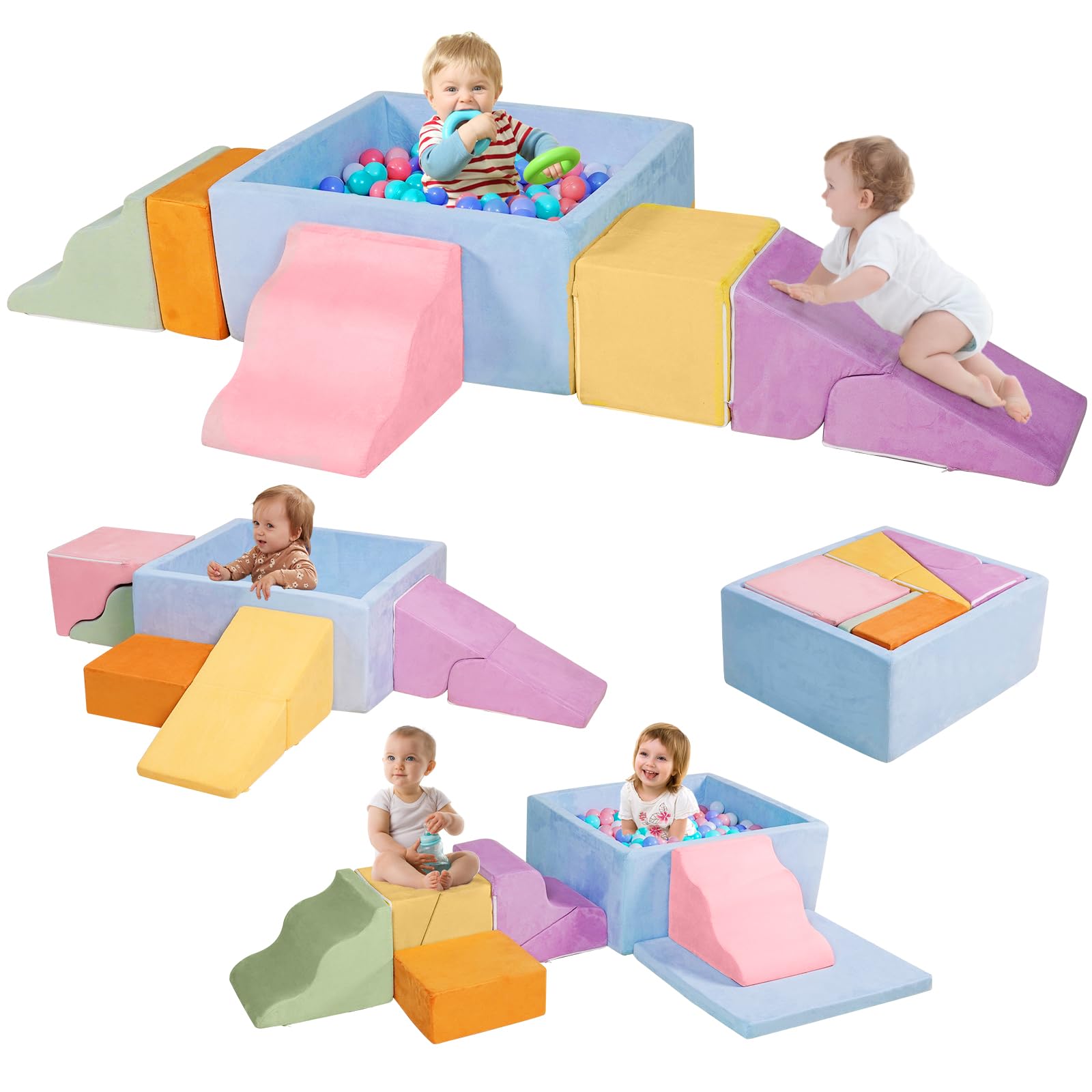 HAHASOLE Foam Climbing Toys - indoor climbers and play structures | Mubboo