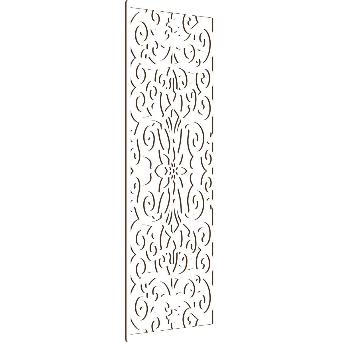 Buel Decorative Pierced Fretwork Wood Wall Panels, 27 3/8"W x 69 3/8"H x 1/4"T, Birch