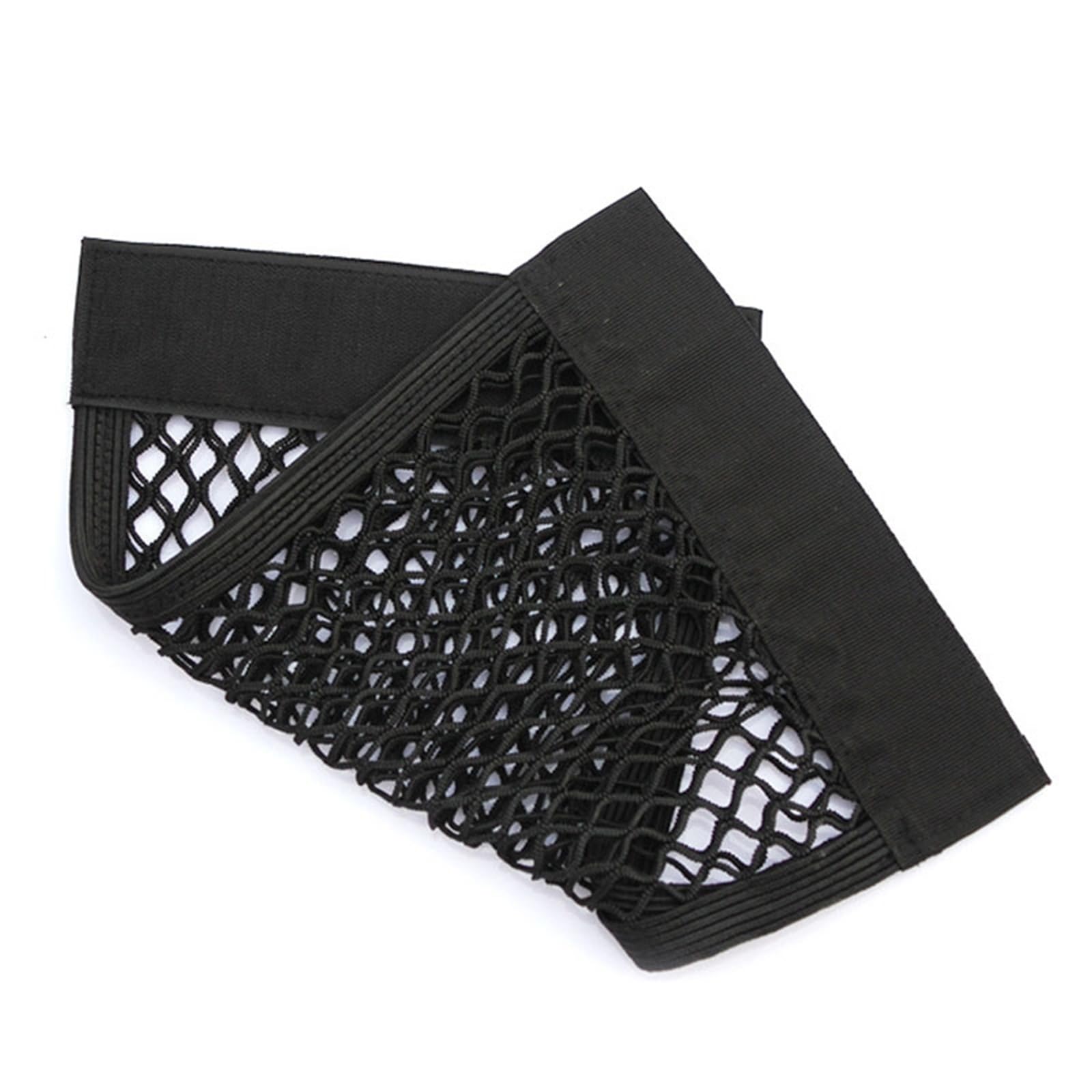 Rete per Bagagliaio Auto Auto Back Tronco Posteriore Sedile Borsa Accessori Organizzatore Doppio Punnello Elastic String Task Pocket Bag Maglia(25x50cm)