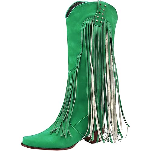 Women's Knee High Boots Flat Warm Winter Boots with Side Zipper Women High Heel Boots Autumn and Winter Women Boots Long