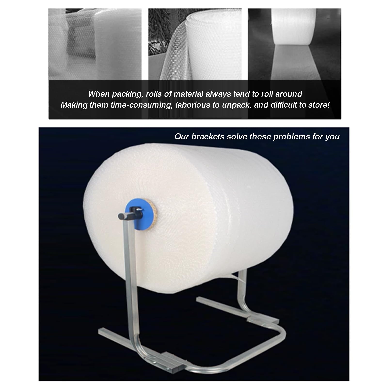 Dispenser For Rotoli Di Pluriball, Pellicola Estensibile Da Tavolo | Con facile sostituzione, capacità di carico di 50 kg for rotoli di schiuma EPE in cotone perlato(Width 40cm)