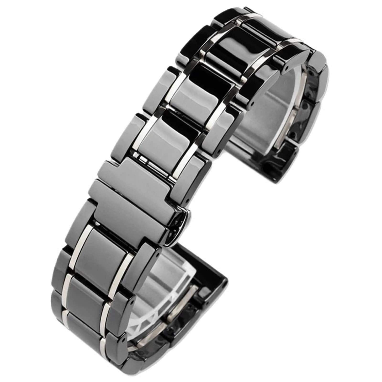 Ceramiczny pasek ze stali nierdzewnej Watchband Sportowy pasek do zegarka Akcesoria unisex