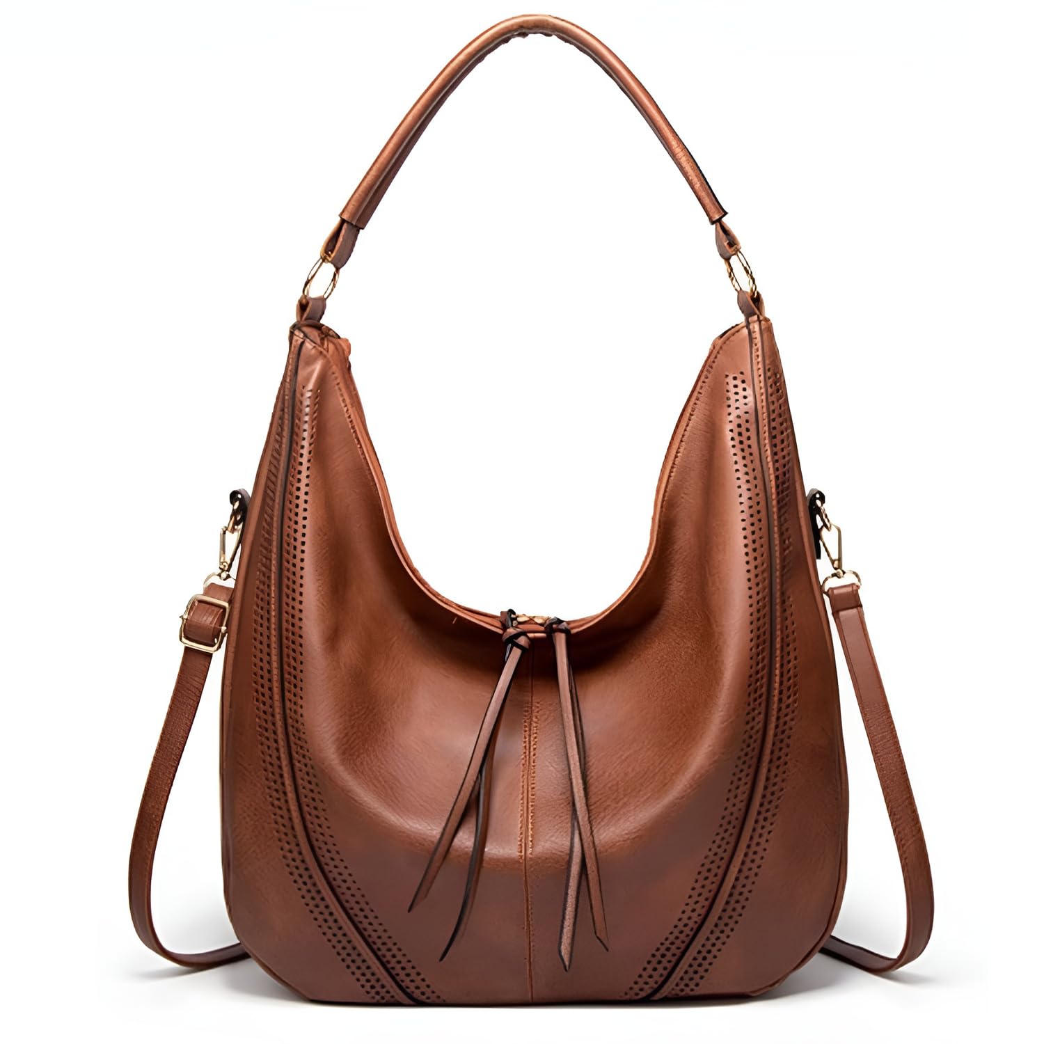 Storite Women’s Faux Leather Shoulder Handbags Hobo Bag BigTote Bag for Office and College with Long Strap Storite Women’s Faux Leather Shoulder Handbags Hobo Bag BigTote Bag for Office and College with Long Strap