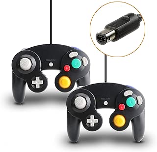 Gamecube Controller 2 Packs Black Wired Remote Controllers for Wii Nintendo Switch Game Cube - coolthings.us