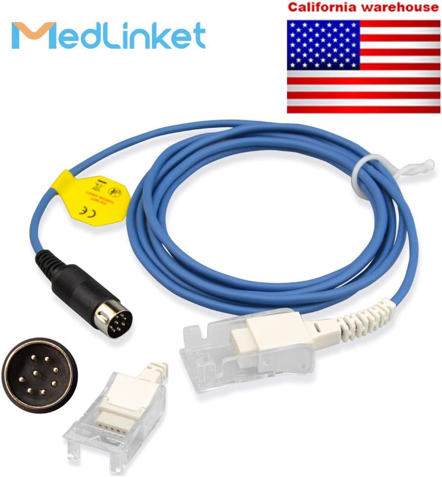 Tenacore TE1413 Compatible SpO2 Extension Adapter Cable